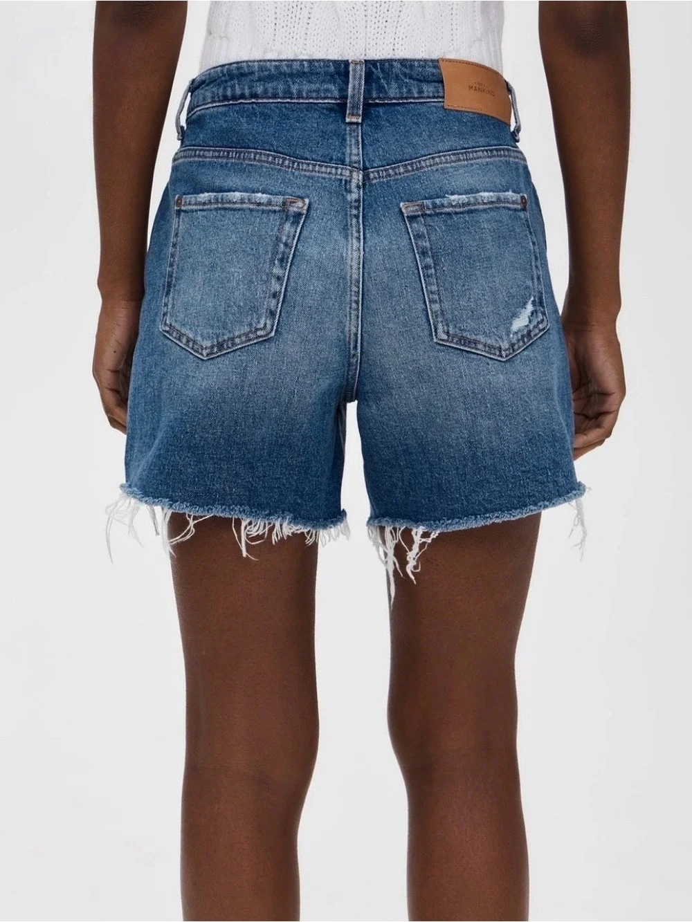 7 For All Mankind Monroe Long Denim Shorts NWT